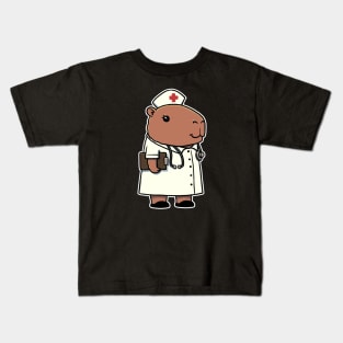 Capybara Nurse Traditional Kids T-Shirt